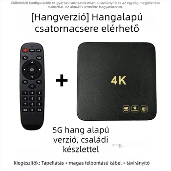 Hálózati TV set-top doboz (4K kimenet, 2 GB RAM, Wi‑Fi, Ethernet, HDMI)