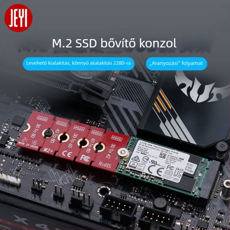 Jiayi M2PLUS NGFF NVMe M.2 hosszabbító adapter, egyfejű csatlakozó