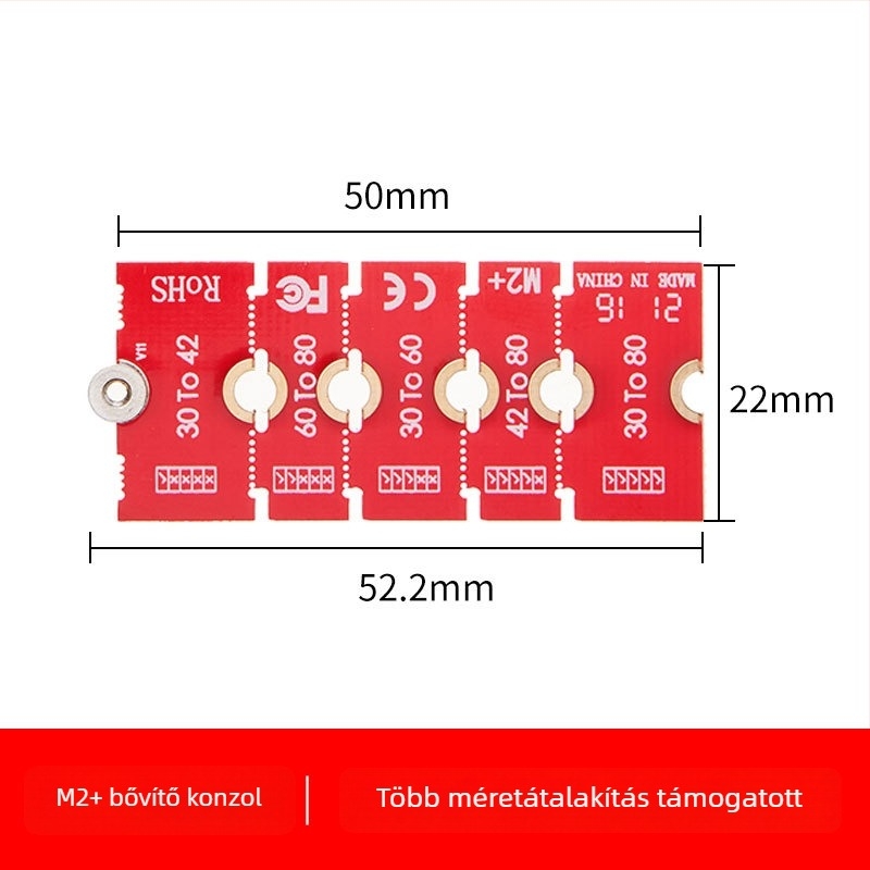 Jiayi M2PLUS NGFF NVMe M.2 hosszabbító adapter, egyfejű csatlakozó