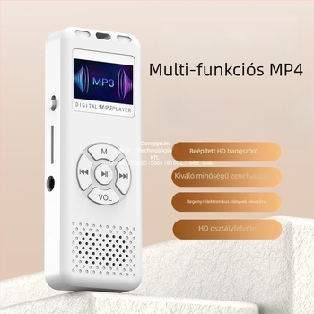 Hordozható MP3 lejátszó Bluetooth-szal, MP4-támogatással és beépített kijelzővel