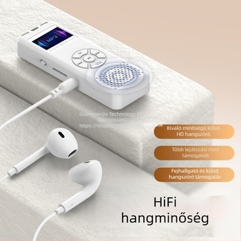 Hordozható MP3 lejátszó Bluetooth-szal, MP4-támogatással és beépített kijelzővel