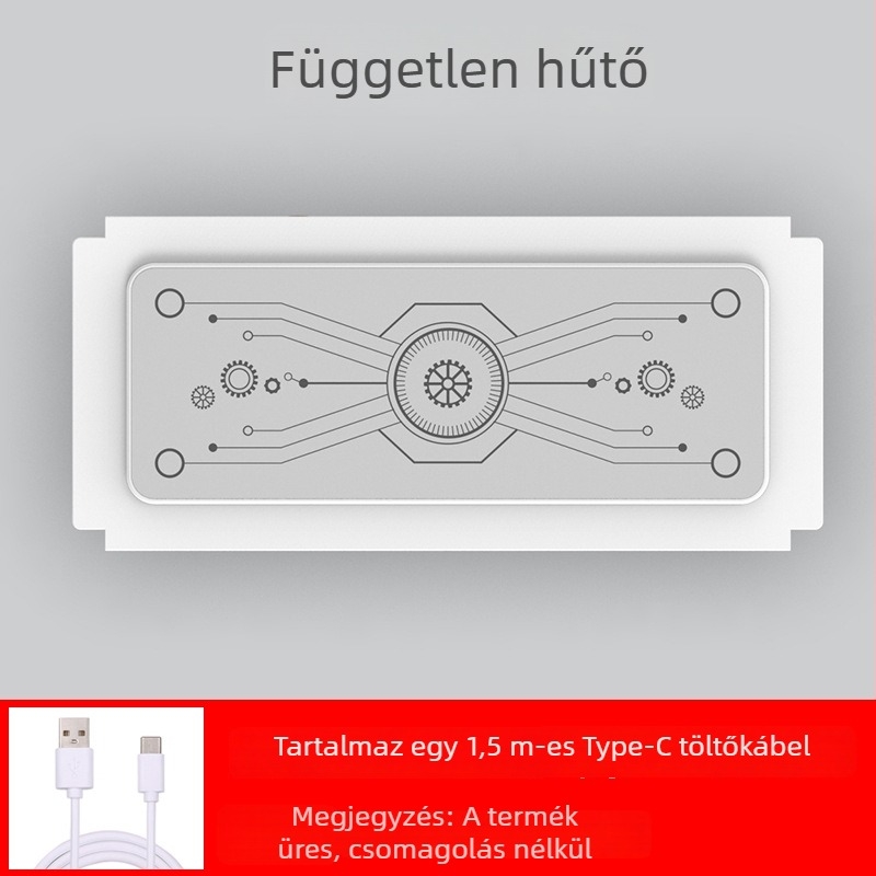Notebook hűtőállvány félvezető hűtéssel, alumíniumötvözet + ABS, 1 ventilátor, modell H1/H1-MAX, állítható szintek