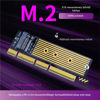 RIHAO K01 M.2 NVMe PCIe 4.0 adapterkártya