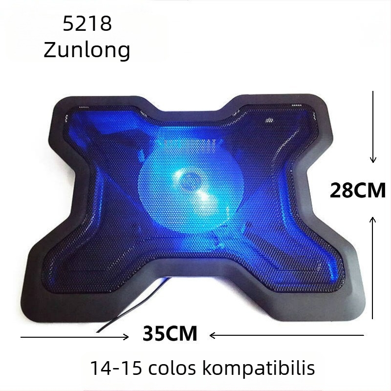 Notebook hűtőalap (V19, 1 ventilátor, légköri hűtés, kb. 0,3 kg)