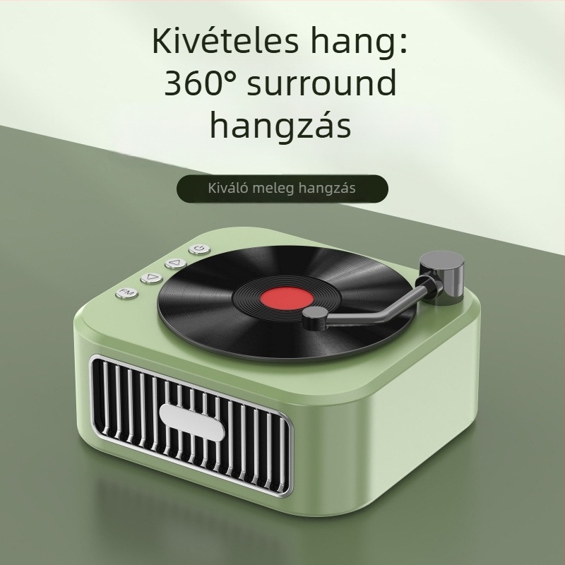 Bluetooth asztali sztereó hangsugárzó, kompakt kialakítás, 5W, BT 5.3, beépített akkumulátor 800–1000 mAh, frekvenciasáv 100 Hz–20 kHz, hatótáv akár 10 m