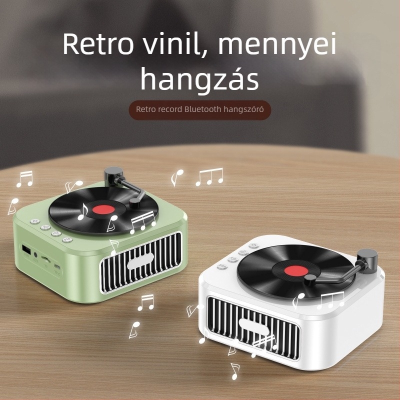 Bluetooth asztali sztereó hangsugárzó, kompakt kialakítás, 5W, BT 5.3, beépített akkumulátor 800–1000 mAh, frekvenciasáv 100 Hz–20 kHz, hatótáv akár 10 m