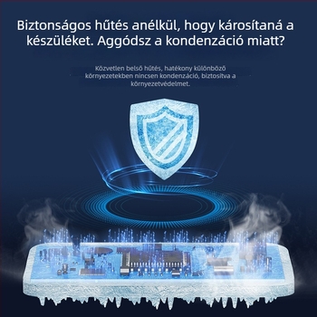 Laptop radiátor vízhűtéssel, H1 félvezető radiátor, alumínium, 1 ventilátor, kompatibil notebookkal, ultrabookkal, PlayBook-kal és másokkal