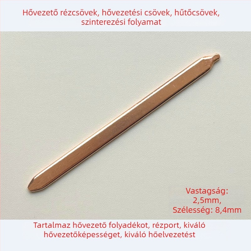 Rézcső hőcsővel ellátott hűtő CPU/GPU-hoz, vastagság 2,5–3,0 mm, DIY laptophűtés