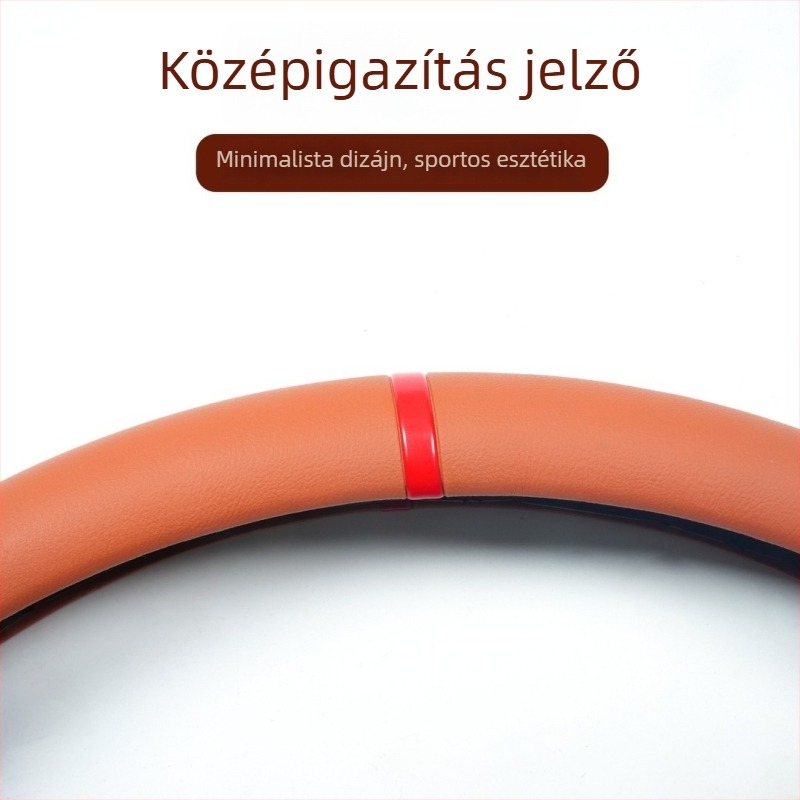Háromrészes kormányvédő Nappa bőrből, csúszásmentes, lélegző, négy évszakos univerzális, Li Auto L6/L7/L8/L9 kompatibilis