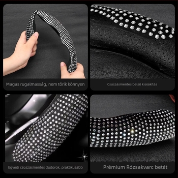 Gyémánt díszítésű volánvédő, csúszásmentes, istennő stílus, minden évszakra (Jinhuangda Márka; Feldolgozás: Általános; Felület anyaga: Gyémánt; Stílus: Istennő; Alkalmas évszakok: Minden évszak)