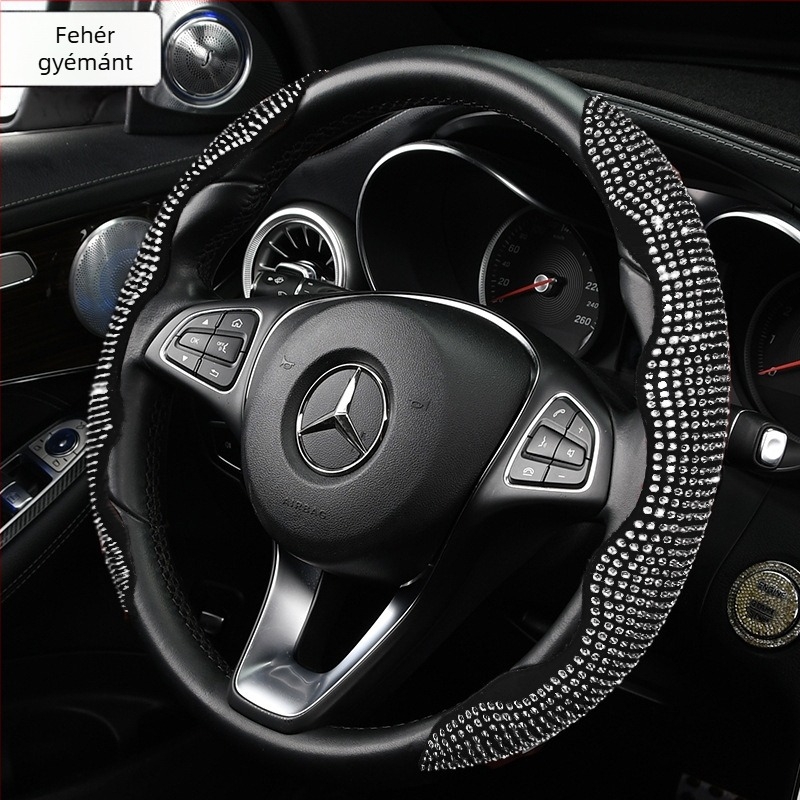 Gyémánt díszítésű volánvédő, csúszásmentes, istennő stílus, minden évszakra (Jinhuangda Márka; Feldolgozás: Általános; Felület anyaga: Gyémánt; Stílus: Istennő; Alkalmas évszakok: Minden évszak)