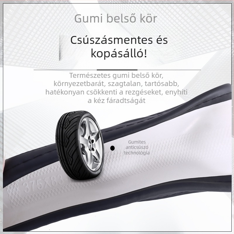 Audi kormánykerékvédő - mikroszálas bőr, sportos stílus, négy évszakos, univerzális