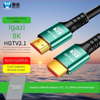 HDMI 2.1 8K kábel, 1,5 m, aranyozott CCS vezeték
