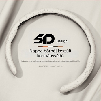 5D kormánykerék borítás, eredeti stílus, univerzális illeszkedés minden évszakra, műbőr, csúszásmentes