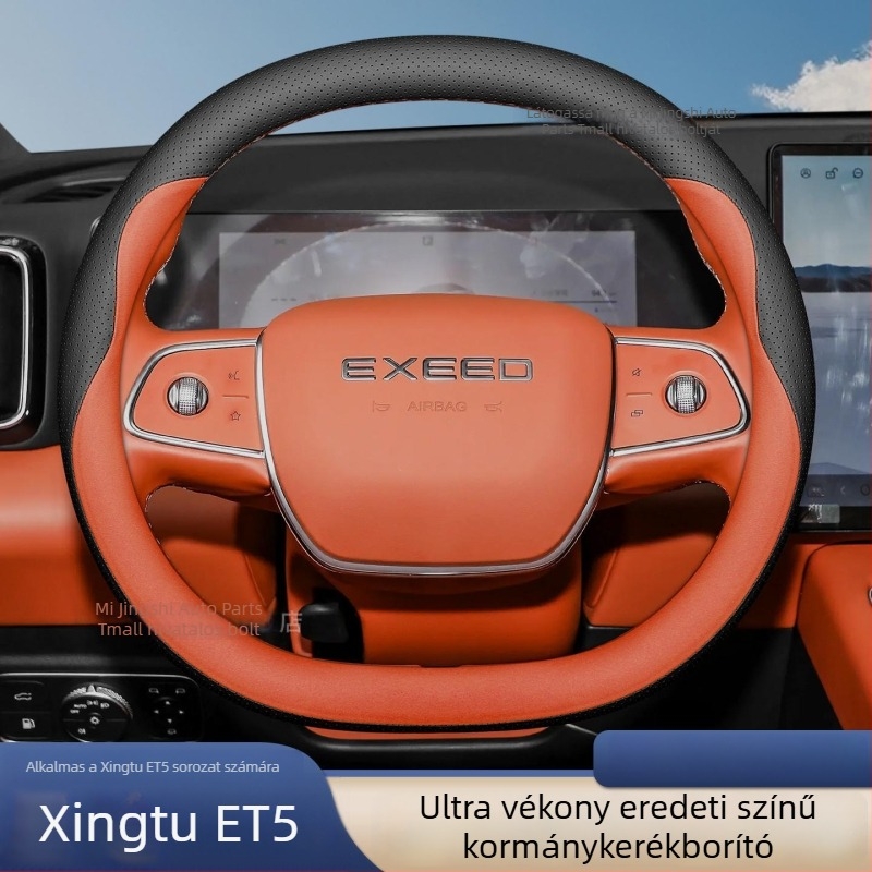 Chebaihu BYD Xingtu ET5 kormánykerékvédő, sportos stílus, universalis illeszkedés, minden évszakra, műbőr