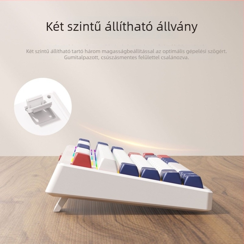 Vezetékes USB billentyűzet numerikus billentyűzettel és többszínű háttérvilágítással asztali számítógépekhez