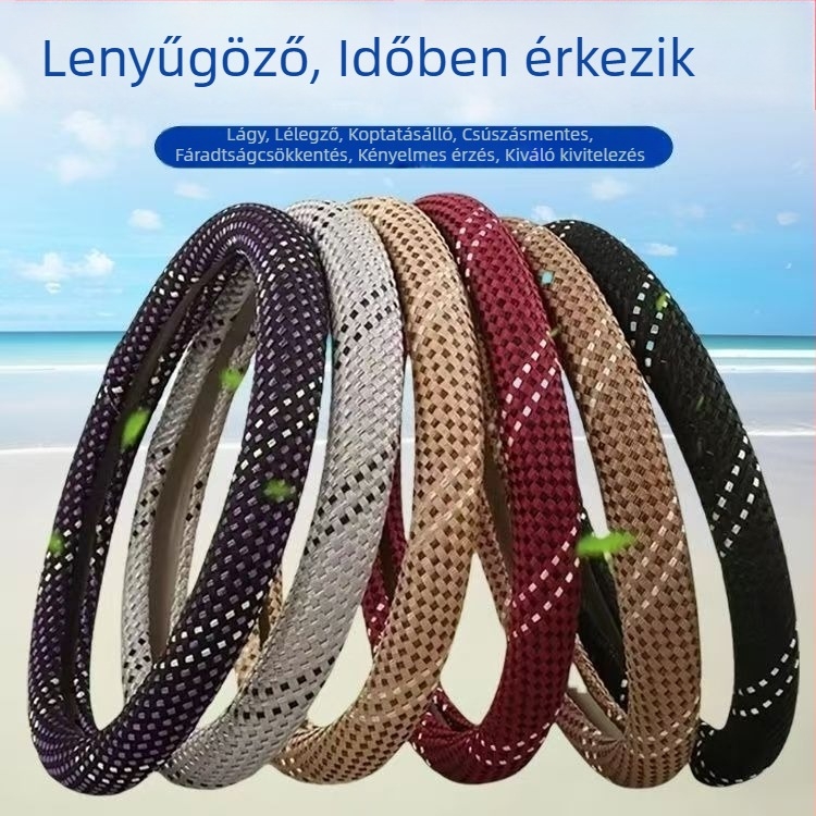 Volánvédő borítás jégselyem anyagból, négy évszakos, kopásálló, izzadságot felszívó, szövött dizájn