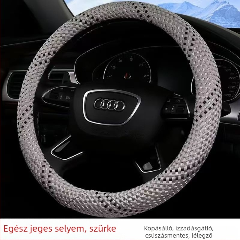 Volánvédő borítás jégselyem anyagból, négy évszakos, kopásálló, izzadságot felszívó, szövött dizájn