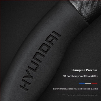 Sulemei valódi bőr kormányborítás – sportos stílus, minden évszakra, Hyundai Ix35, Elantra, Accent, Sonata, Tucson, Veloster modellekhez