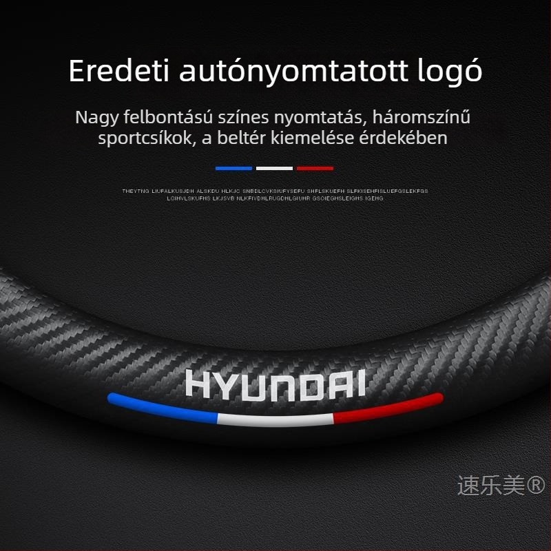 Sulemei valódi bőr kormányborítás – sportos stílus, minden évszakra, Hyundai Ix35, Elantra, Accent, Sonata, Tucson, Veloster modellekhez