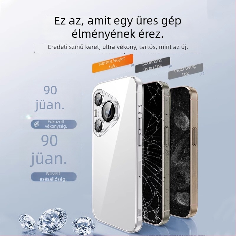 Huawei Pura70Prohoz ultra-átlátszó TPU tok, teljes kameravédelmet nyújt, ütésálló