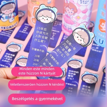 Ouyou Alvás előtti chat-kártya 4–6 éveseknek – papír, Yiwu eredetű, beltéri családi játék