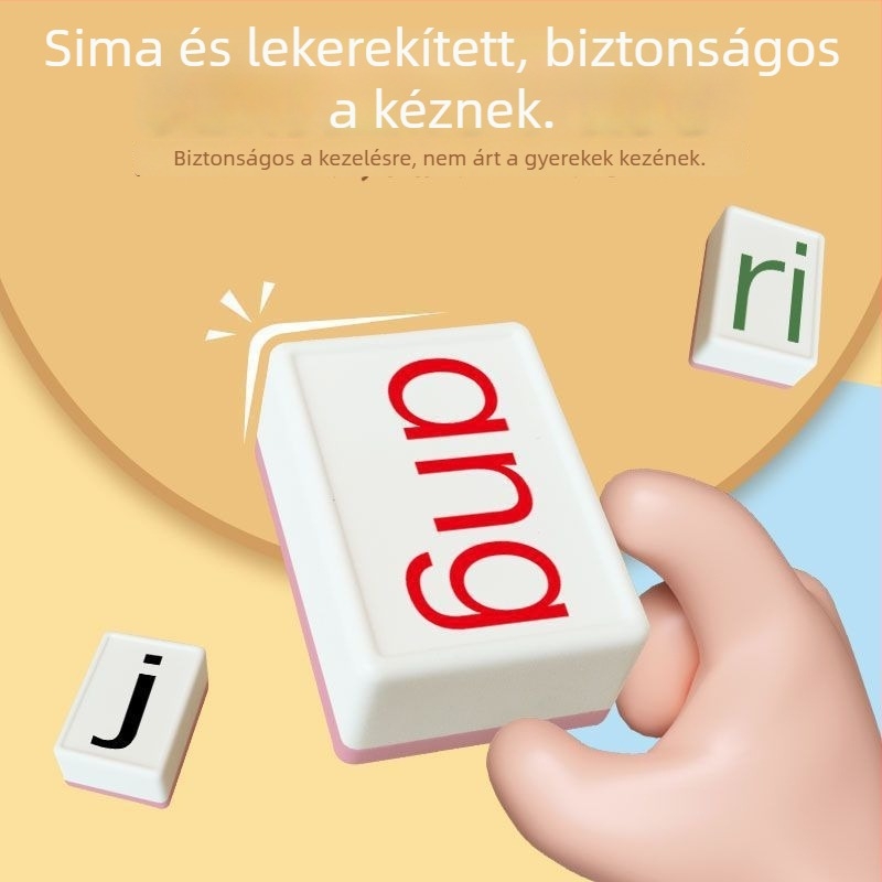 Műanyag társasjáték-kártyák – Pinyin Mahjong, betűfelismerés, logikai puzzle családi játékhoz