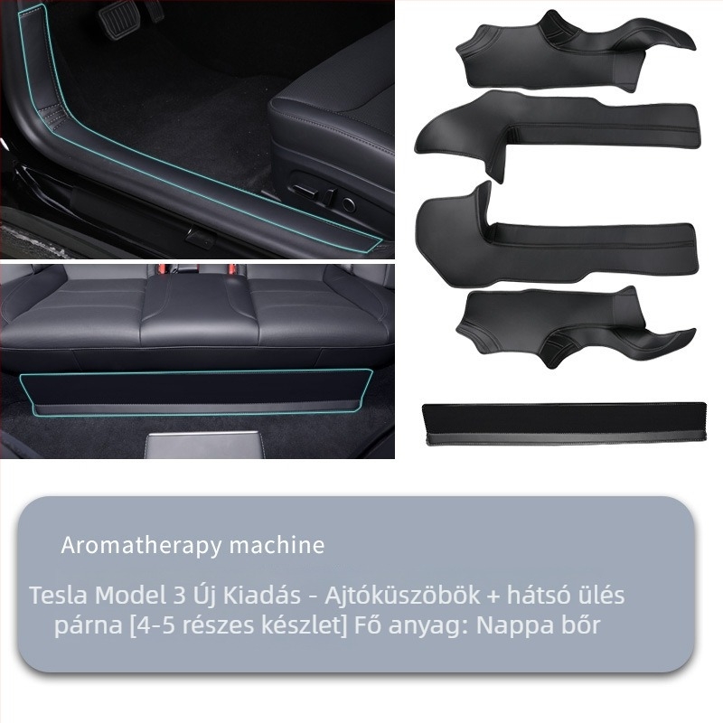Tesla Model 3/Y ajtó küszöb díszléc, 2023-as modellév, Model Y frissítés, belső tartozék automata váltóhoz