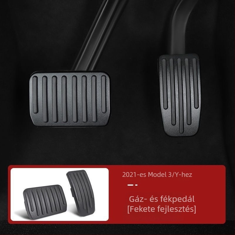 Alumínium ötvözet pedálkészlet Tesla Model 3/Y-hoz – gázt és fékpedál automata váltóhoz kompatibilis