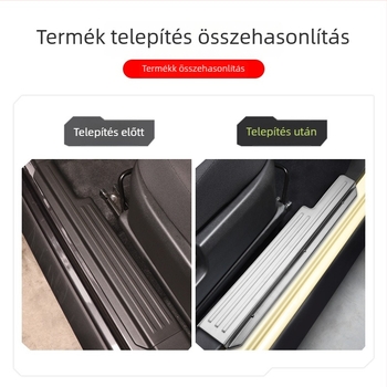 Rozsdamentes acél küszöbvédő szalag Suzuki Jimny JB74/JC74 (19–25), automata váltó, dekoratív kiegészítő Imperial Master