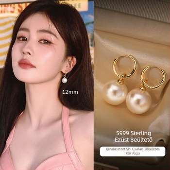 Lyell Geometriai fülbevalók, S999 ezüst tüske, 18K aranyozott sárgarézből készült, nyár 2025 kiadás, könnyű luxus divat ékszer