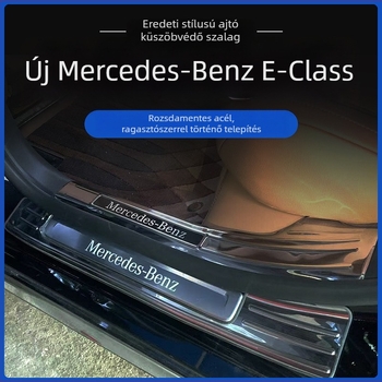 Rozsdamentes acél ajtókilincs védő és hátsó csomagtartó védőlemez Mercedes-Benz E-Class (23-25) – Jintong
