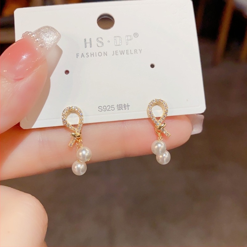 Fülbevalók - réz, Korean Dupin, geometriai stílus, valódi arany bevonat