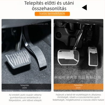 Geely Galaxy L7/L6/M9 fék- és gázpedálok – belső csúszásmentes dekor, alumíniumötvözet és szilikon, automata váltóhoz kompatibilis
