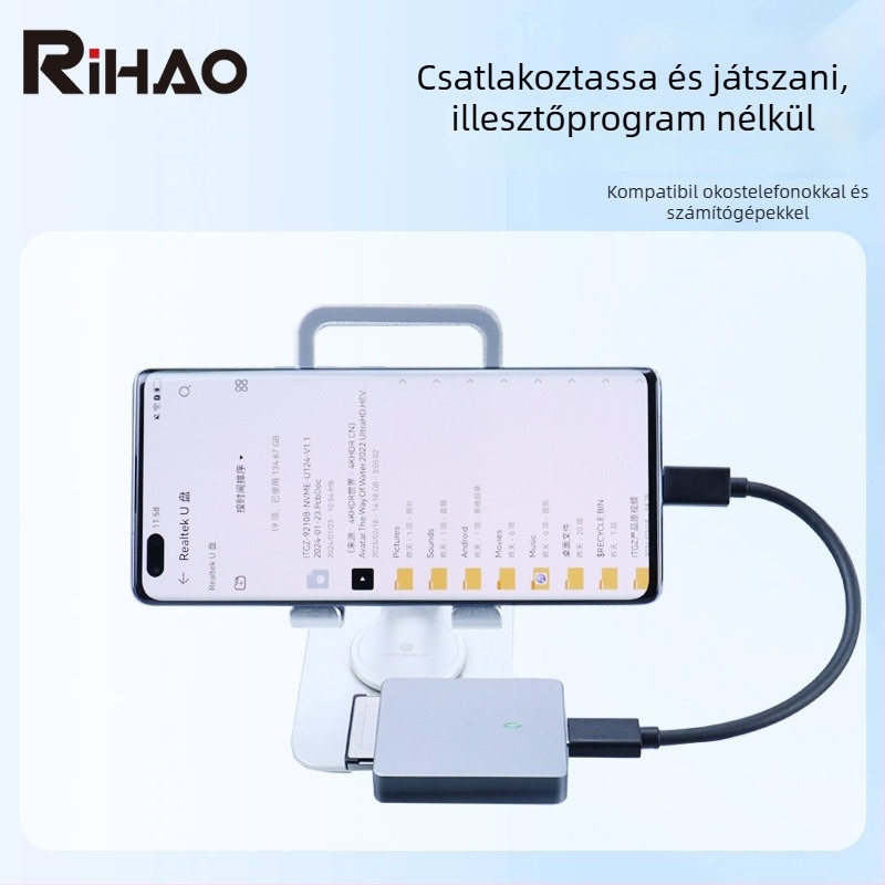 D10 Pro CFexpress kártyaolvasó USB 3.1 Type-C csatlakozóval, CF/CFexpress támogatás, alumínium ötvözet, beépített kivitel, Mac OS kompatibilis