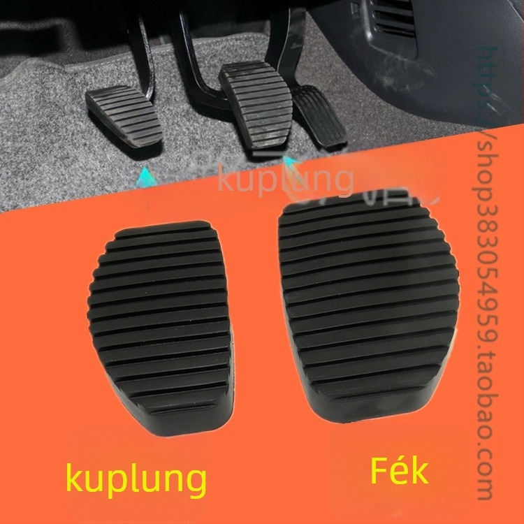 Gumi pedálvédő a kuplung és a fék pedálhoz, anti-slip, kompatibilis a Dongfeng Fengshen S30/H30