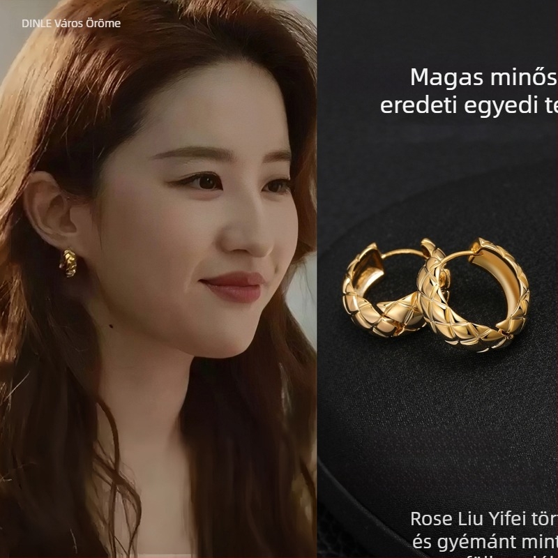 Dingle geometriai ezüst fülbevalók, 925-ös post, sterling ezüst, eredeti dizájn