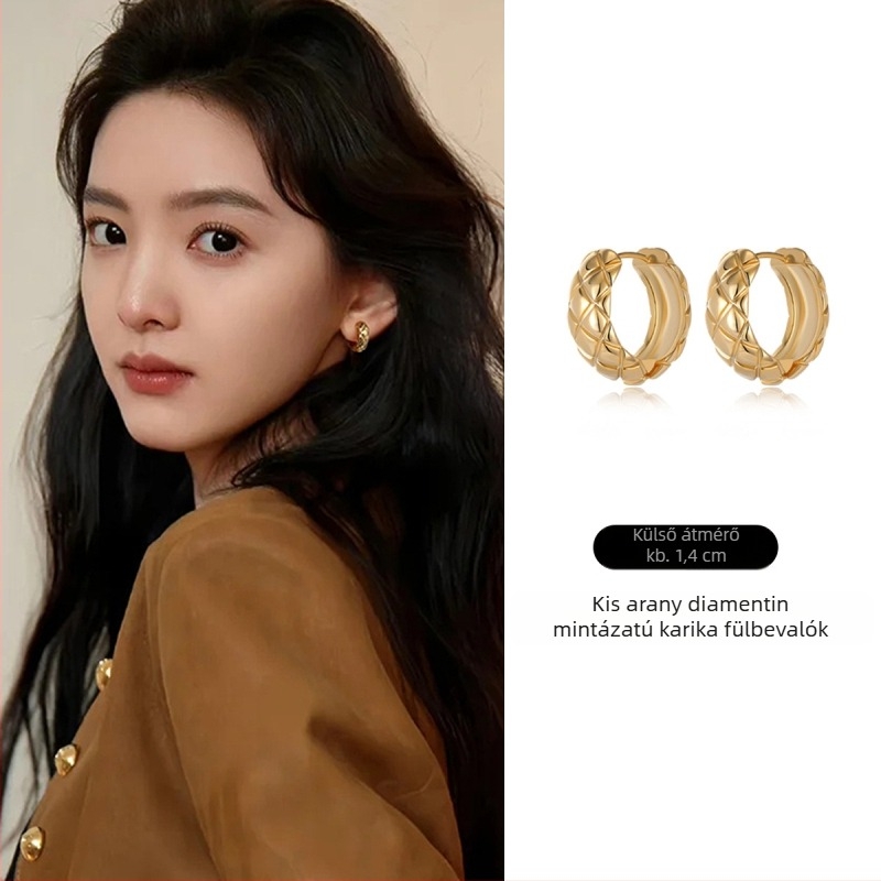 Dingle geometriai ezüst fülbevalók, 925-ös post, sterling ezüst, eredeti dizájn