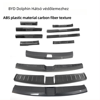 BYD Dolphin küszöbvédő készlet – ajtók és csomagtartó védelme, műanyag, First Domain
