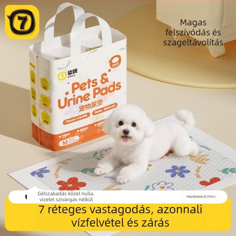 Kutyapelenka, dezodoráló, nedvszívó, vastagított, 100 darab, egyszer használatos