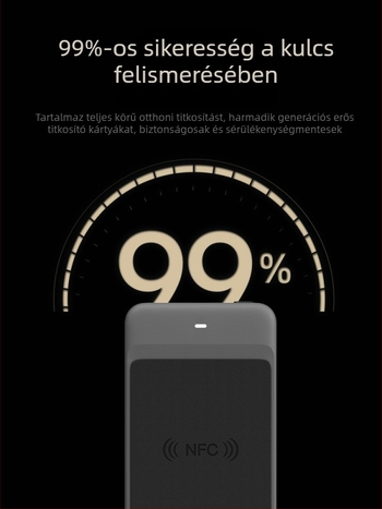 Bluetoothos NFC olvasó és író hozzáférés-ellenőrzéshez, kártyaklonozáshoz, liftkártyákhoz, telefon- és karkötő-szimulációhoz — NFC Tool Max modell, Zonsin/Zhongxin Márka