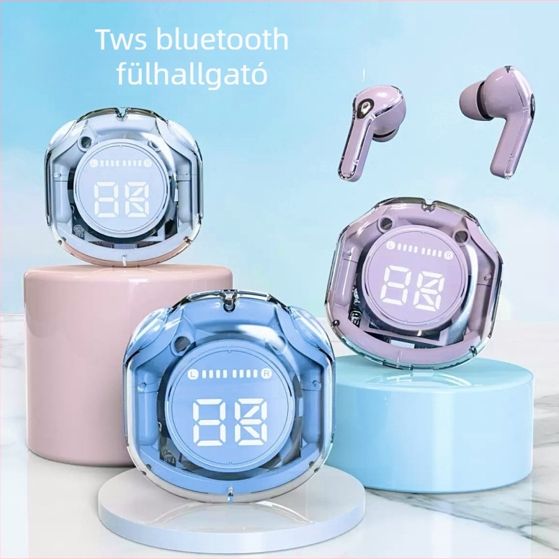 Új Air39 második generációs Bluetooth fejhallgató átlátszó kivitelben, sportos zajszűréssel