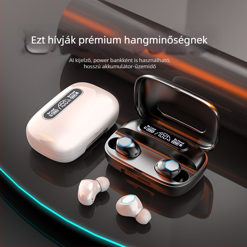 M9 Bluetooth fülhallgató hosszú üzemidővel, zajcsökkentés játékokhoz