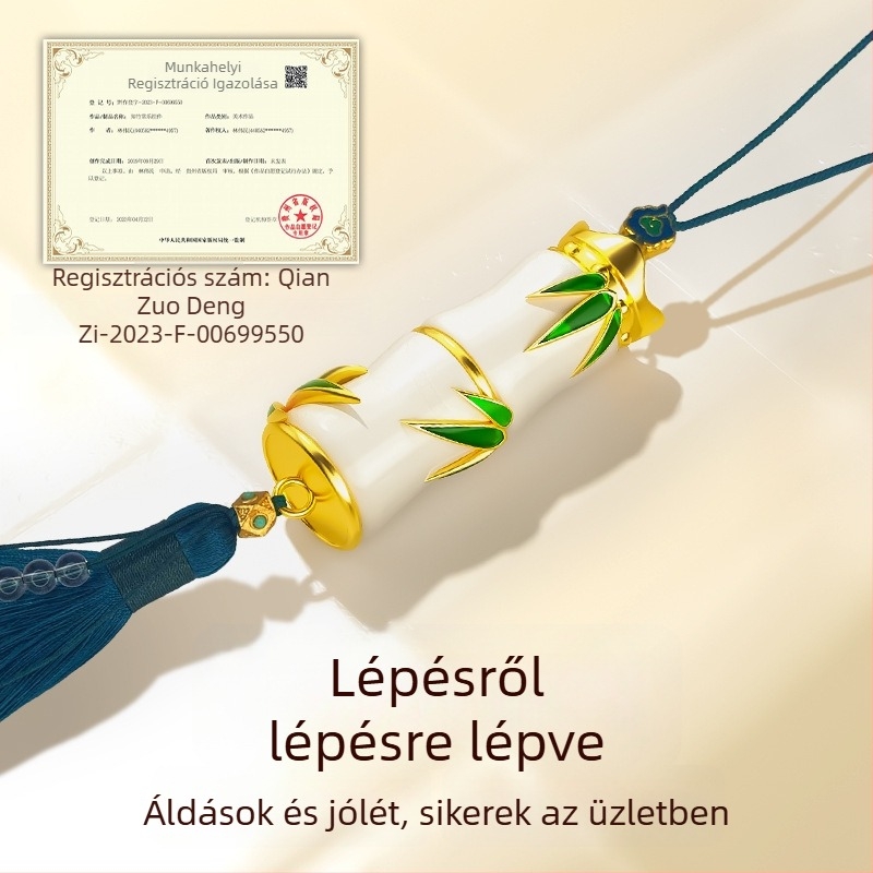 Teng Yun jáde autómedál belső trimhez, könnyű luxus stílus, autófüggő dekoráció