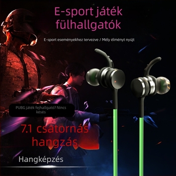 Vezetékes belső fülbe illeszkedő gaming fejhallgató mikrofonnal, USB, 7.1-csatornás, 20 Hz–20 kHz