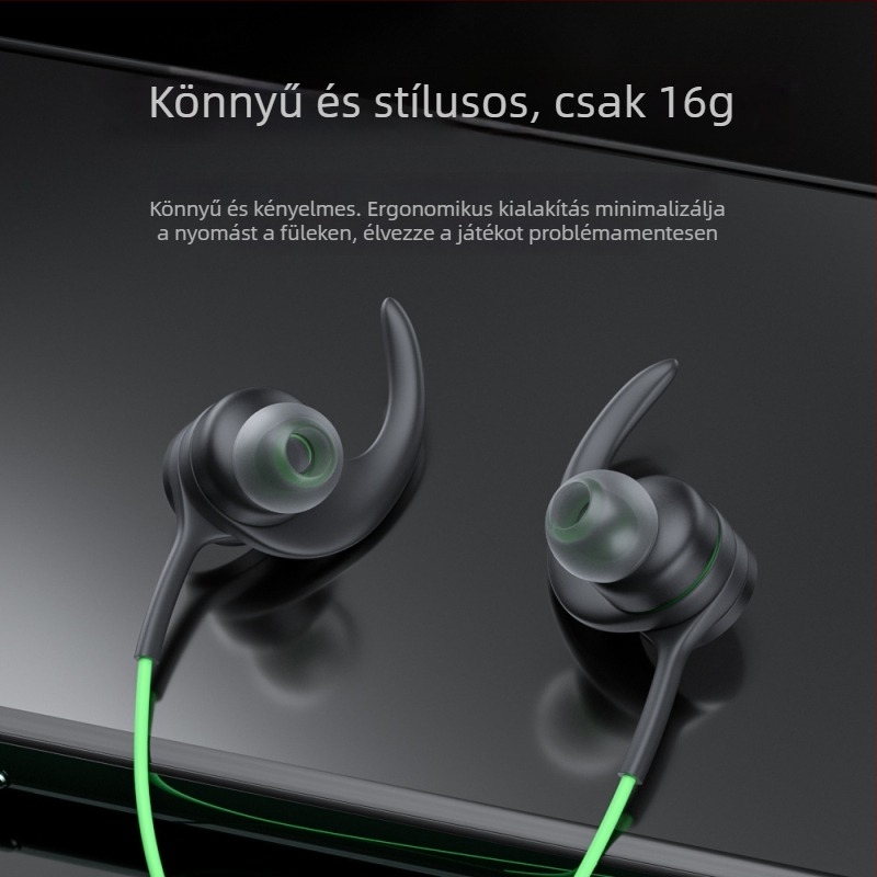 Vezetékes belső fülbe illeszkedő gaming fejhallgató mikrofonnal, USB, 7.1-csatornás, 20 Hz–20 kHz