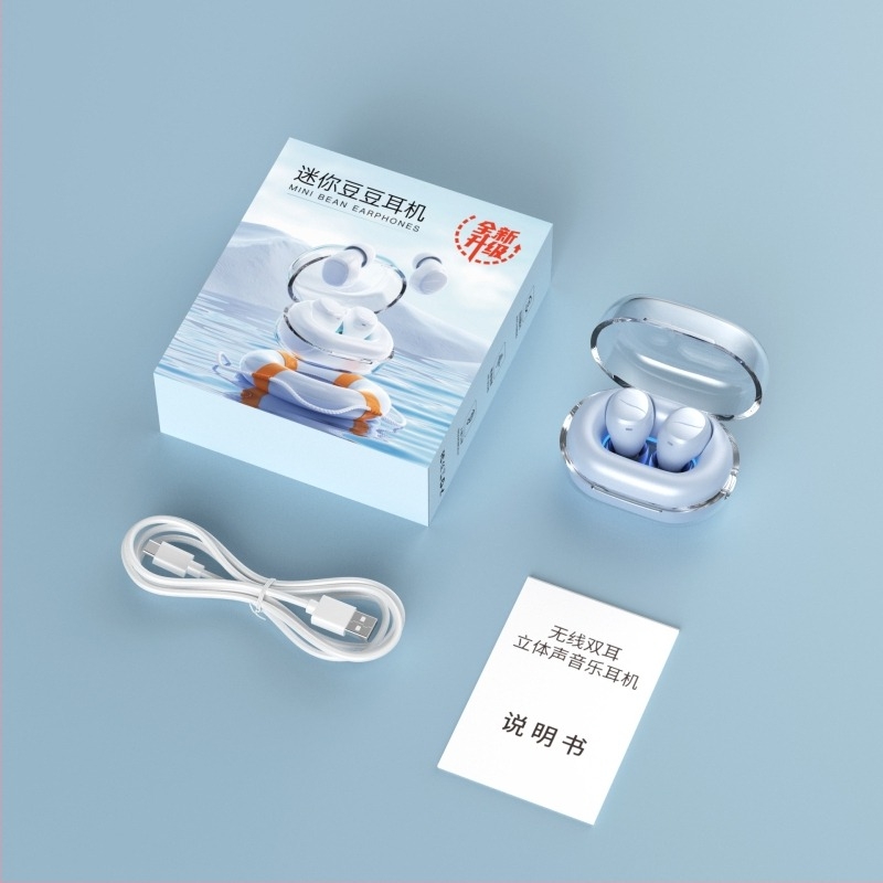 In-Ear Y9 Bluetooth fülhallgató – ultra kicsi, IPX4 vízálló, Bluetooth 5.3, 15 m hatótáv, 4–8 óra akkumulátor-élettartam