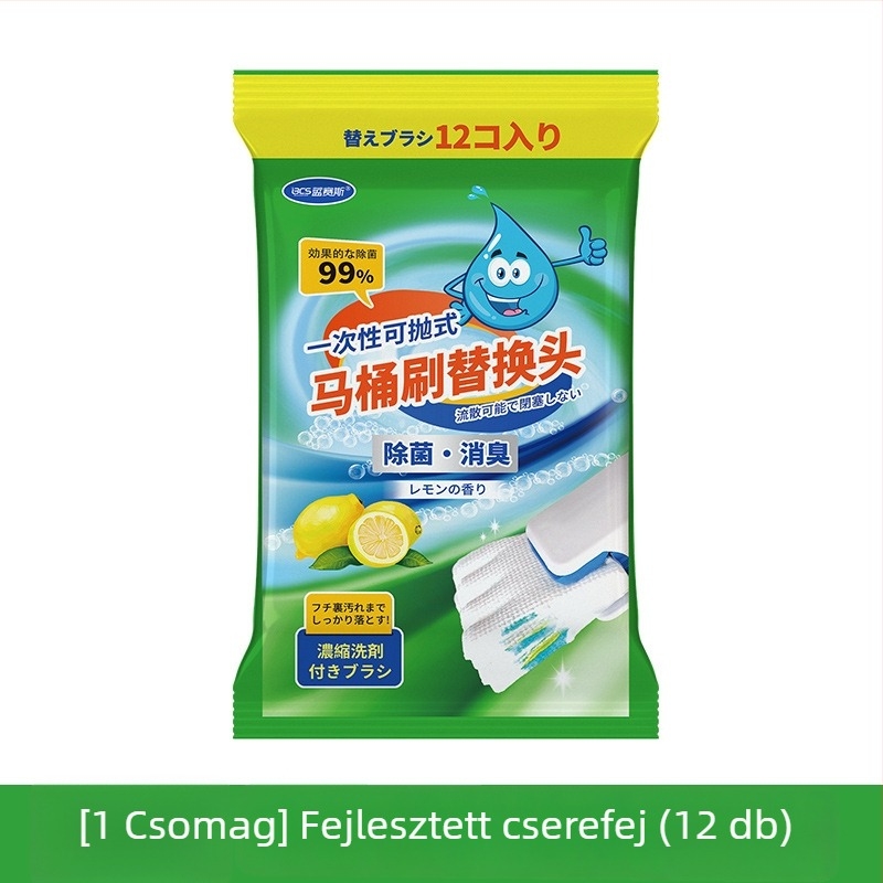 Egyszer használható WC-kefe cserélhető feje — Blue Seth (Anyag: Műanyag; Származás: Dalian, Liaoning; Stílus: Modern egyszerűség)