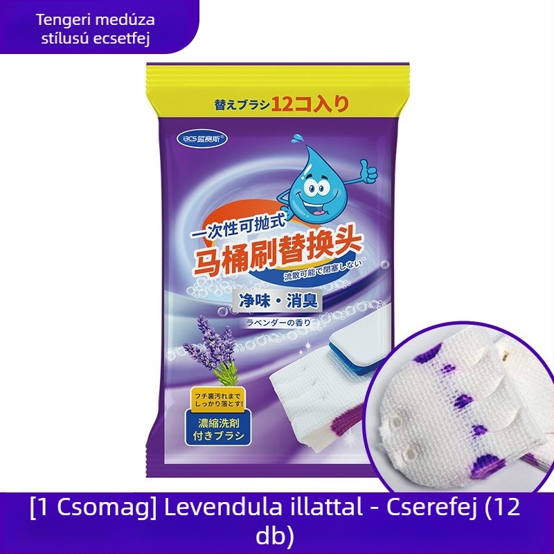 Egyszer használható WC-kefe cserélhető feje — Blue Seth (Anyag: Műanyag; Származás: Dalian, Liaoning; Stílus: Modern egyszerűség)