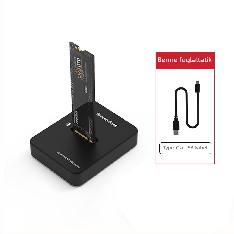 Kettős protokollú M.2 SSD burkolat NVMe/SATA, USB-C 3.2 Gen2, akár 8 TB-ig, kompakt hordozható, Modellek SD03A/SD02A/SD01A